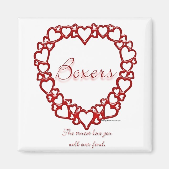 Boxer True Love Magnet (Vorne)