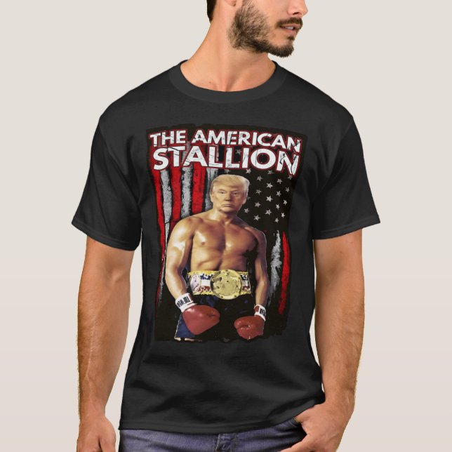 Boxer Trump Rocky Trump Meme Trump 2024 T-Shirt (Vorderseite)