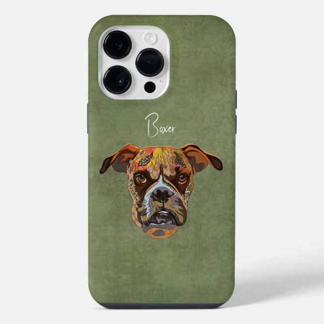 Boxer Ugly Face Case-Mate iPhone Case 14 Pro Max Hülle (Rückseite)