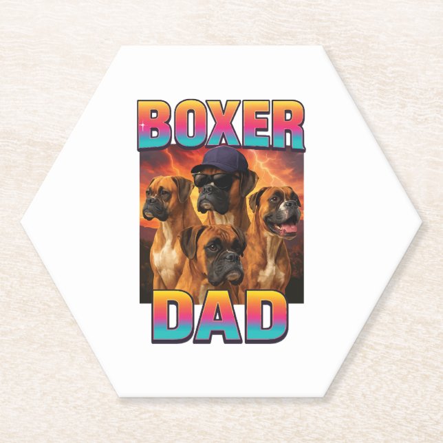 Boxer Untersetzer (Vorderseite)
