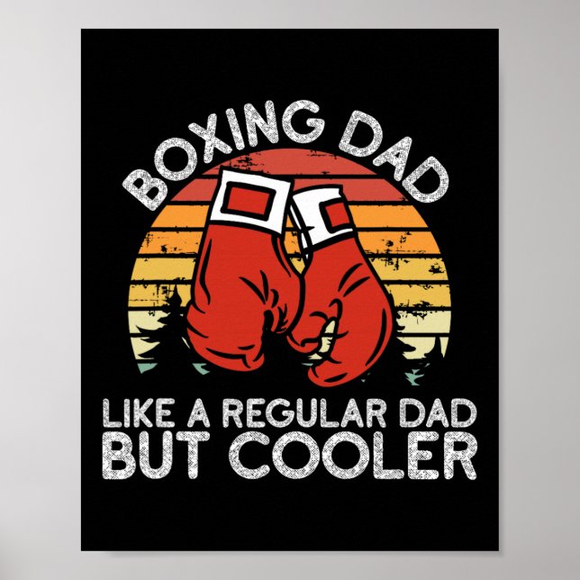 Boxer Vater Boxmoves Boxer Papa Boxer Poster (Vorne)