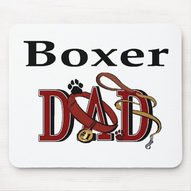 Boxer Vater Geschenke Mousepad (Vorne)