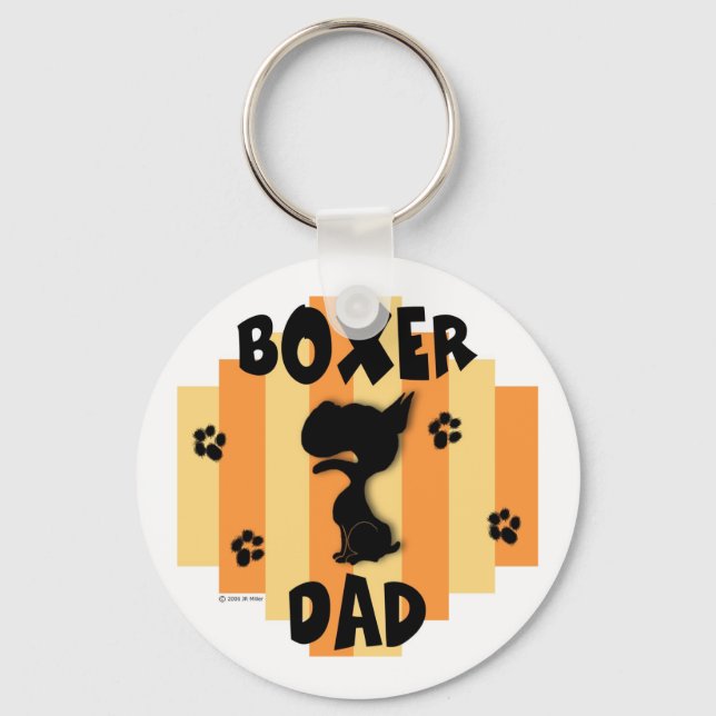 Boxer Vater Schlüsselanhänger (Vorderseite)