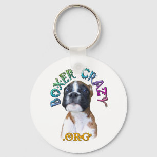 Boxer-verrückter Schlüsselanhänger - Whee!