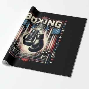 Boxer Vintag Bo - Boxer-Boxen Geschenkpapier