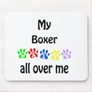 Boxer Walks Design Mousepad