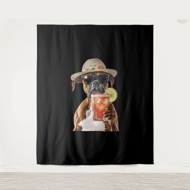 Boxer  wandteppich (Vorderseite)