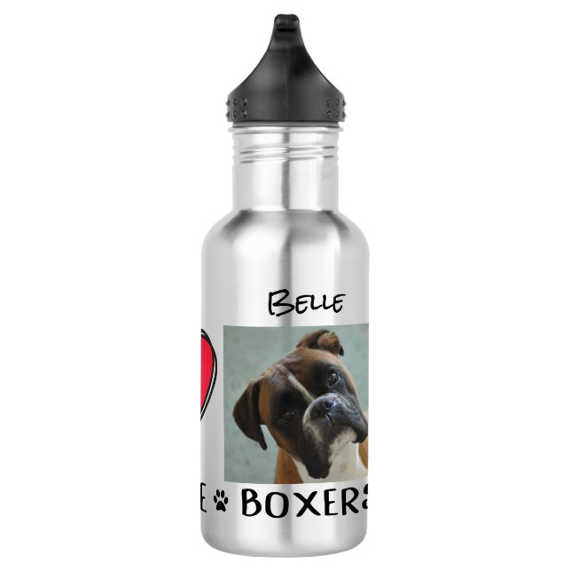 Boxer Wasser Flasche Dose Liebhaber Edelstahlflasche (Rechts)