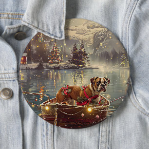 Boxer Weihnachtsfeiertage Button