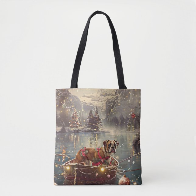 Boxer Weihnachtsfeiertage Tasche (Vorderseite)