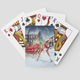 Boxer Weihnachtsfest Saison Spielkarten