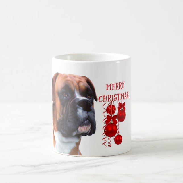 Boxer-Weihnachtskaffee-Tasse Kaffeetasse (Mittel)