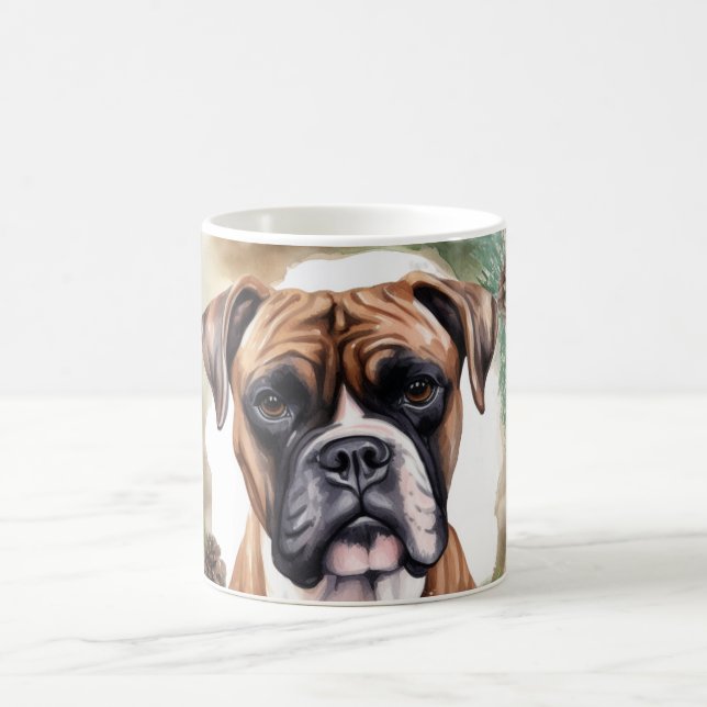 Boxer Weihnachtsmann Kaffeetasse (Mittel)