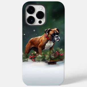 Boxer Weihnachtsschnee Winter Case-Mate iPhone 14 Pro Max Hülle