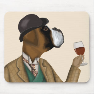 Boxer Weinsnob Mousepad