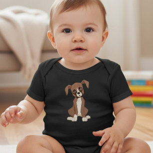Boxer-Welpe Baby Strampler