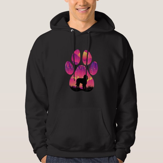 Boxerdoodle Paw Mom Dad Dog  Women Men Hoodie (Vorderseite)