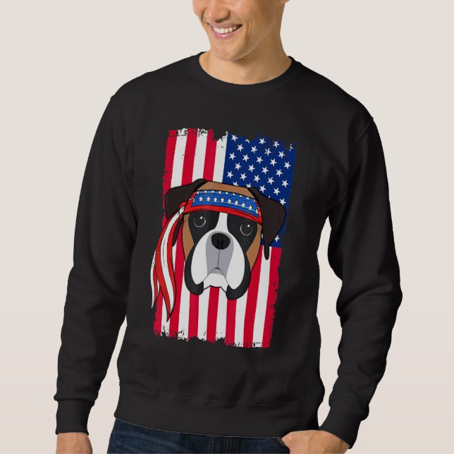 Boxerhund 2 sweatshirt (Vorderseite)