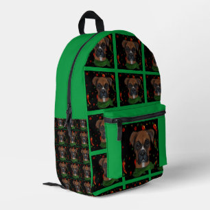 BOXERHUND BEDRUCKTER RUCKSACK