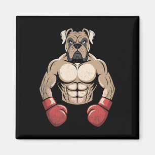 Boxerhund Boxhandschuhe Haustiere Hunde Boxer Männ Magnet