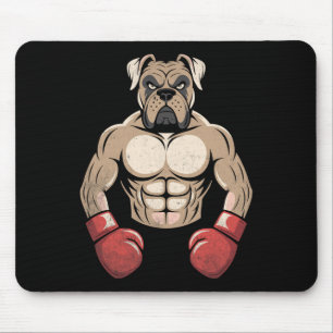 Boxerhund Boxhandschuhe Haustiere Hunde Boxer Männ Mousepad