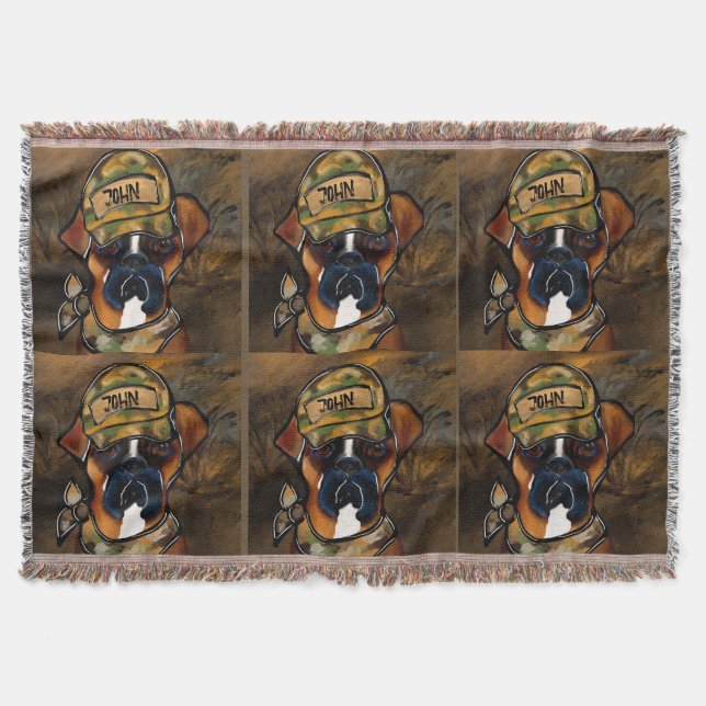 Boxerhund Decke (Vorderseite)