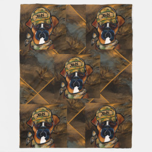 Boxerhund Fleecedecke