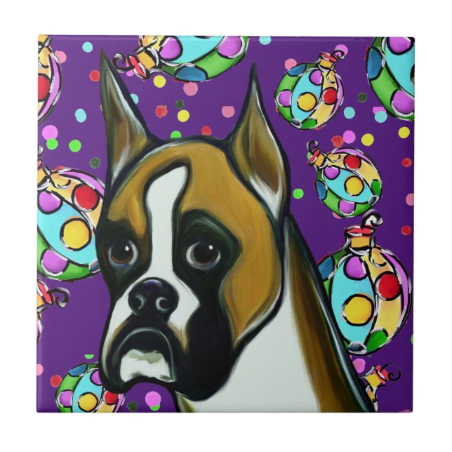 BOXERHUND FLIESE (Vorderseite)