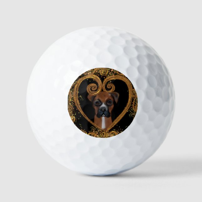 BOXERHUND GOLFBALL (Vorderseite)