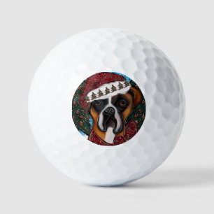 Boxerhund Golfball