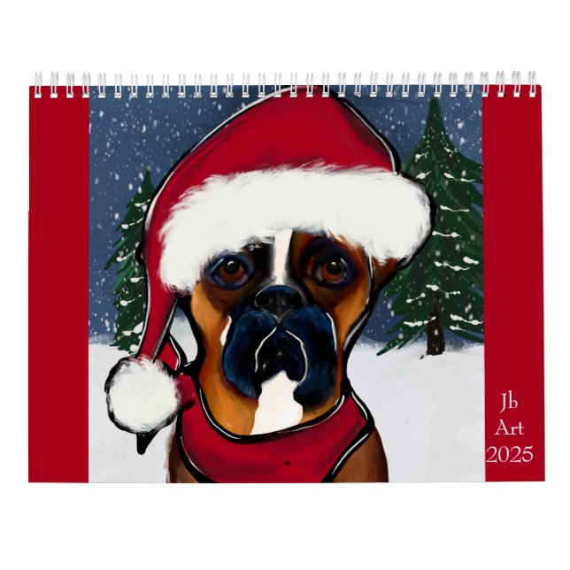 Boxerhund Kalender (Rückseite)