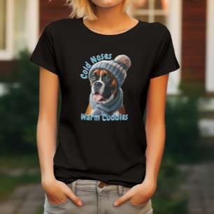 Boxerhund kalte Nasen, warme Kuscheln T-Shirt