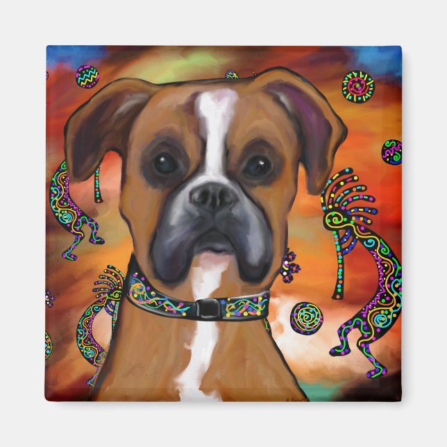BOXERHUND MAGNET (Vorne)