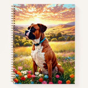 Boxerhund Notizbuch