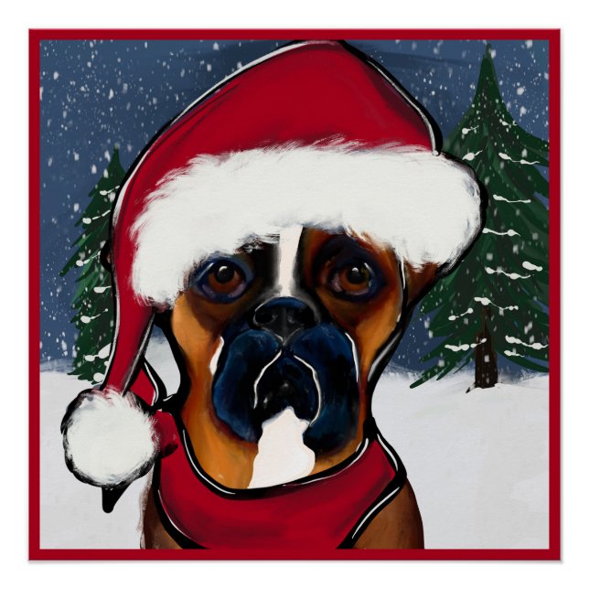 Boxerhund Poster (Vorderseite)