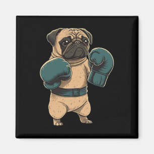 Boxerhund Pug Boxer Boxhandschuhe Mma Kickboxer K Magnet