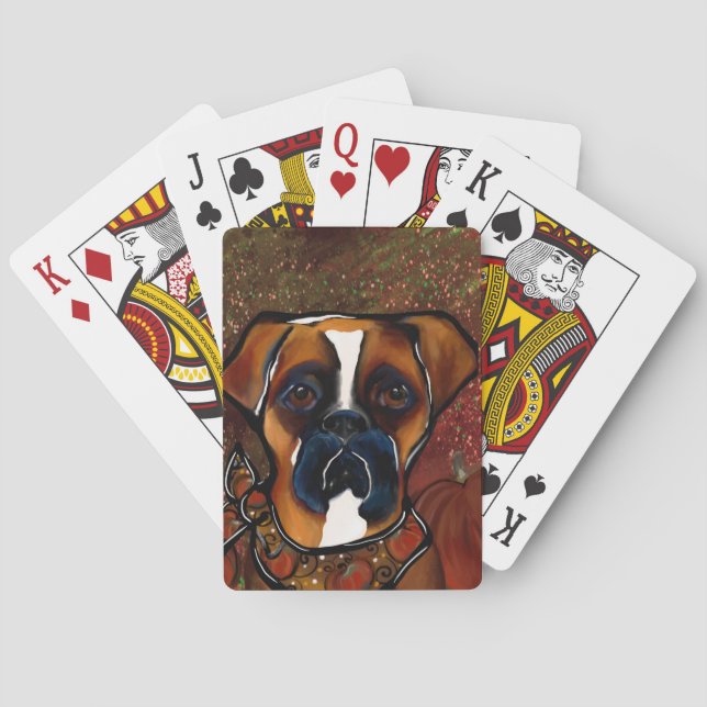 Boxerhund Spielkarten (Rückseite)