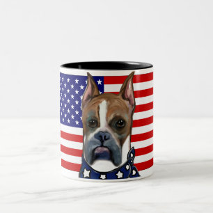 Boxerhund Zweifarbige Tasse