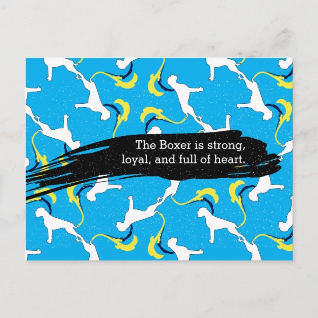 Boxerhunde Postkarte (Vorderseite)