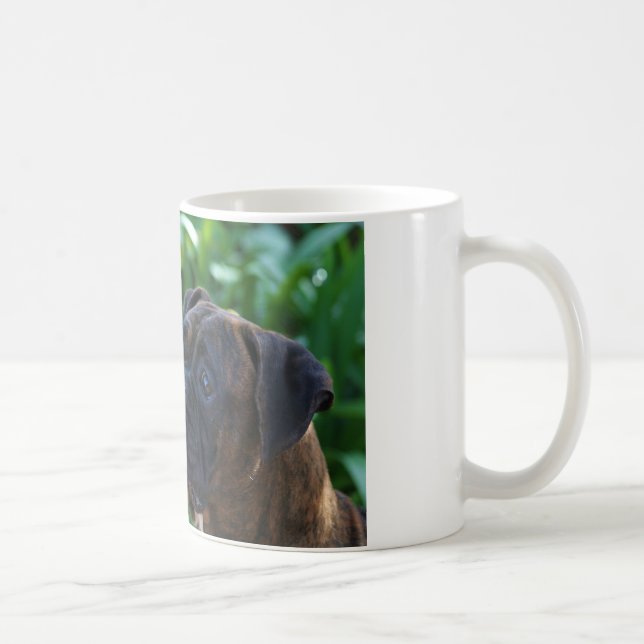 Boxerhunde- und -blasen-Tasse Kaffeetasse (Rechts)