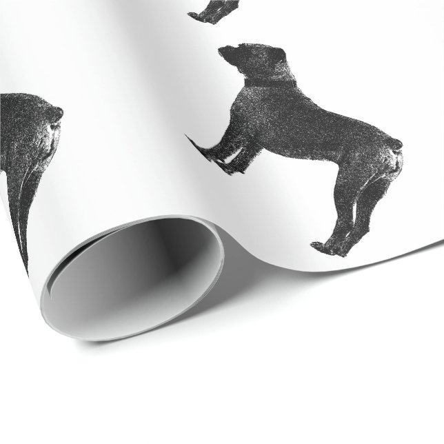 BoxerhundePackpapier Geschenkpapier (Rolleneckpunkt)