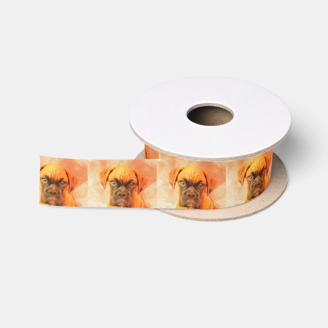 Boxerhundsatin-Band Satinband (Spule)