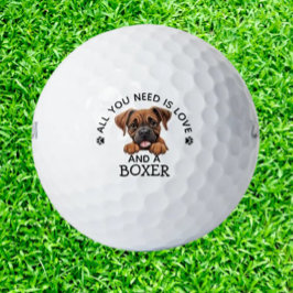 Boxerliebhaber Golfer Golfball
