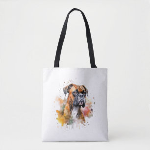 BoxerLove Wasserfarben Artwork - Loyal Canine Bree Tasche