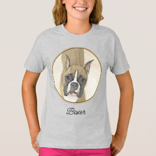 Boxermalerei - Niedlicher Original Hunde Art T - S T-Shirt