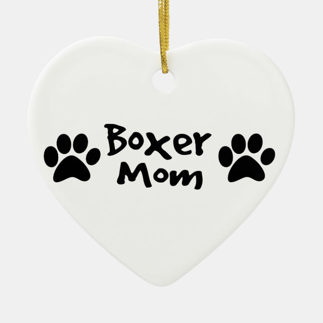Boxermamma Keramikornament (Vorne)