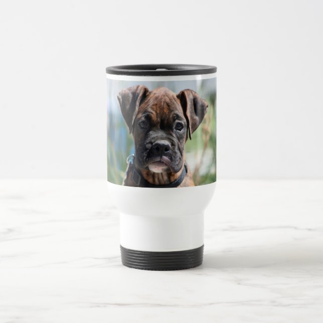 Boxerwelpen-Reise-Tasse Reisebecher (Mittel)