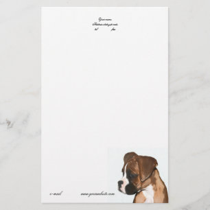 Boxerwelpenbriefkopf Briefpapier