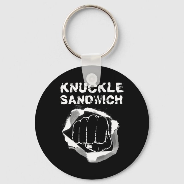 Boxfaustpunch Knuckle Sandwich Boxer Fighter Schlüsselanhänger (Vorderseite)