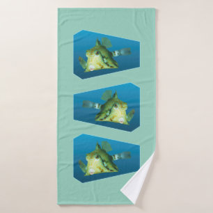 Boxfish - Designgradientenblauer Hintergrund Badehandtuch